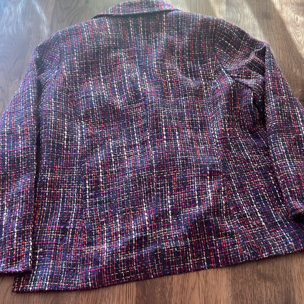Coldwater Creek Women's Multicolor Tweed Jacket W18 - Picture 6 of 11